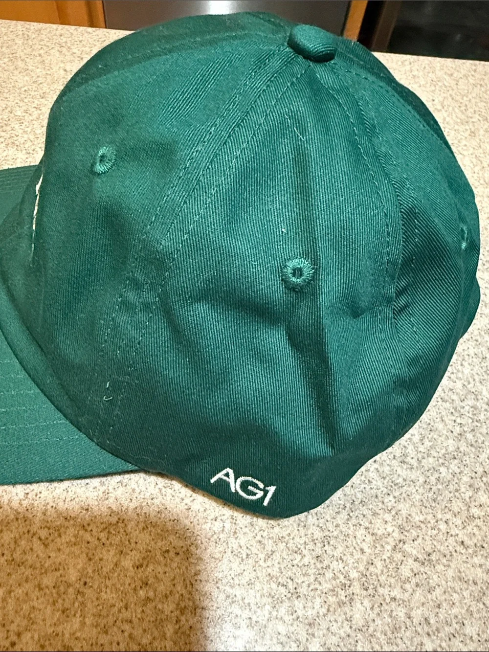 Morning Person Embroidered Green Baseball Cap AG1, NWT